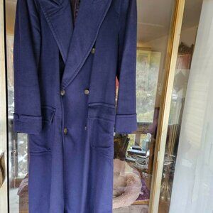 Ralph Lauren Collection Purple Label 100% Cashmere Coat, Blue, Size 10